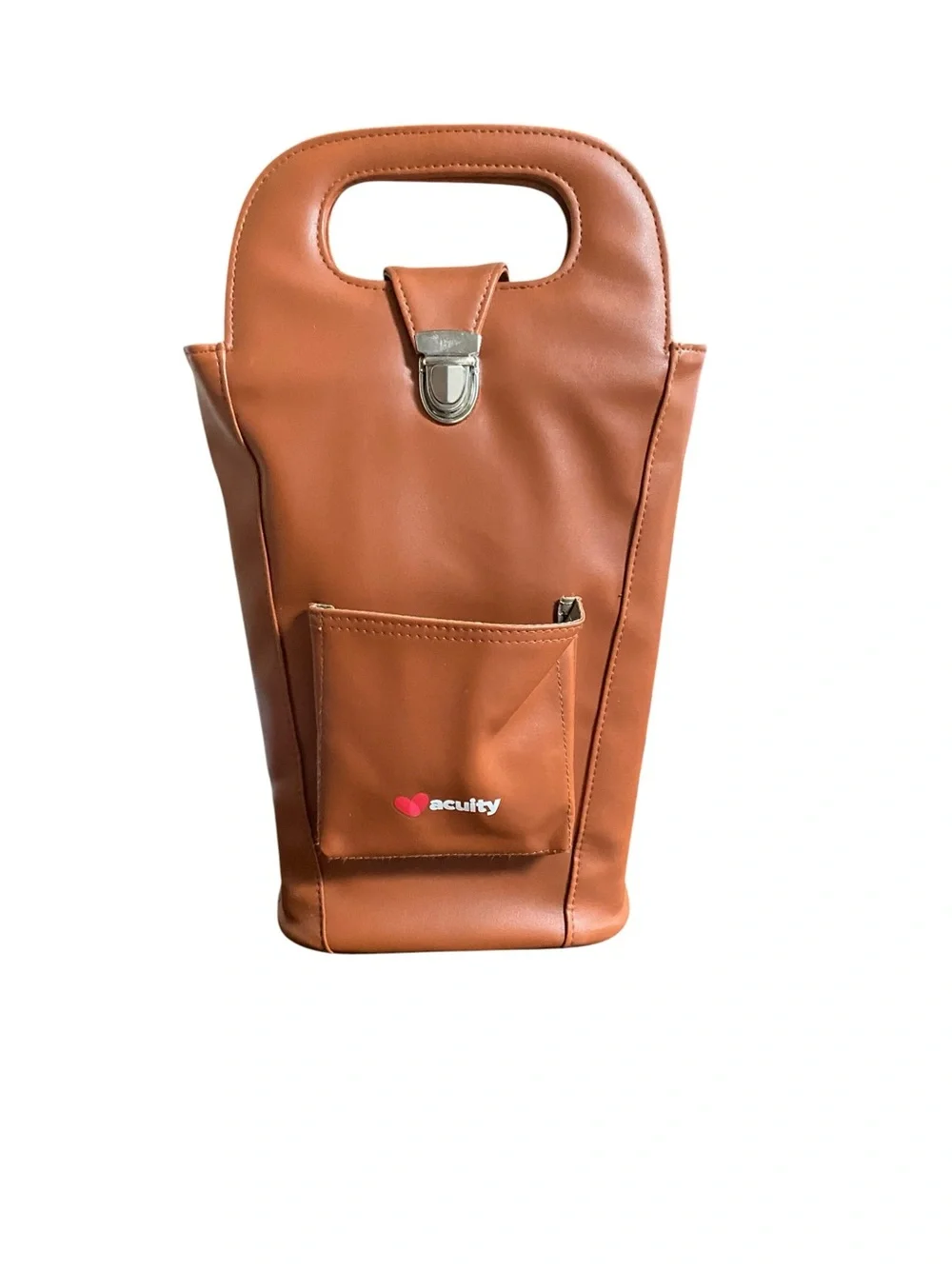 Faux Leather Wine Bag